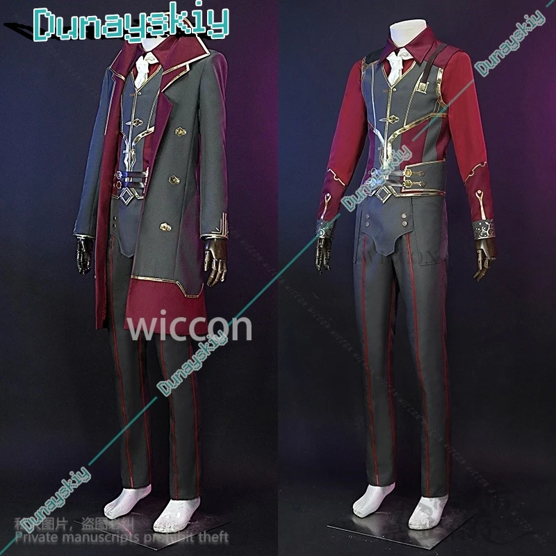 LOL Arcane Cosplay Costume pour homme, jeu d'anime, perruque Silco, uniforme militaire, manteau Tralike, botte pour Halloween, fête de Noël, personnalisé