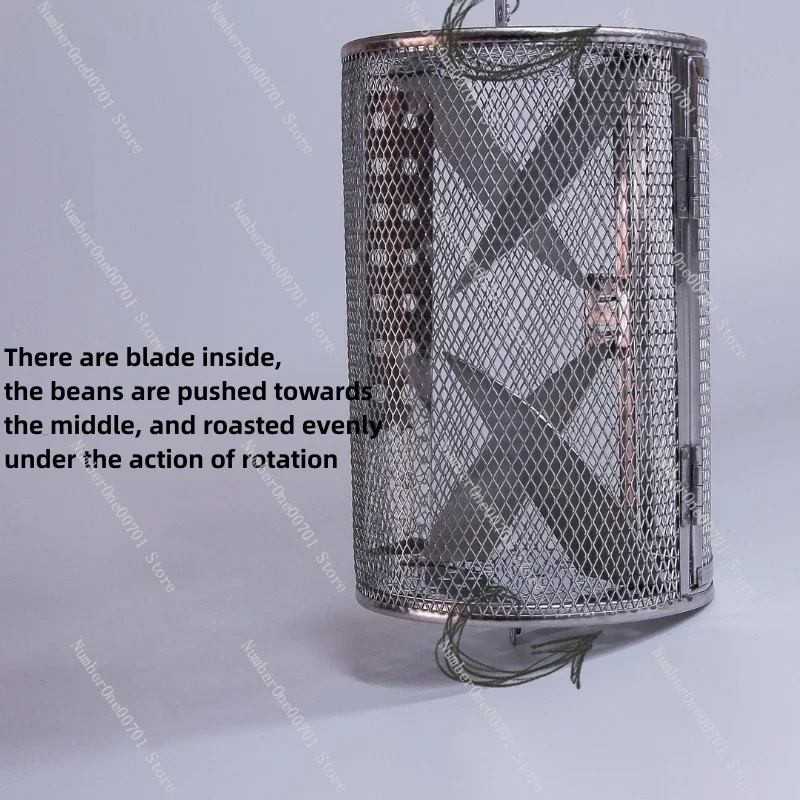 

Electric Manual Coffee Roaster Coffee Bean Nuts Baking Machine Home Outdoor Roasting Machine Stainless Steel