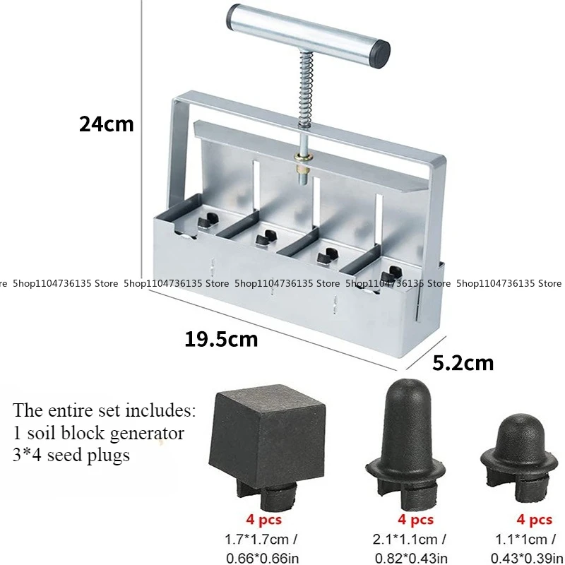Hand-held Clod Makers, Hand-held Seedlings, Soil Blockers, Garden Tools