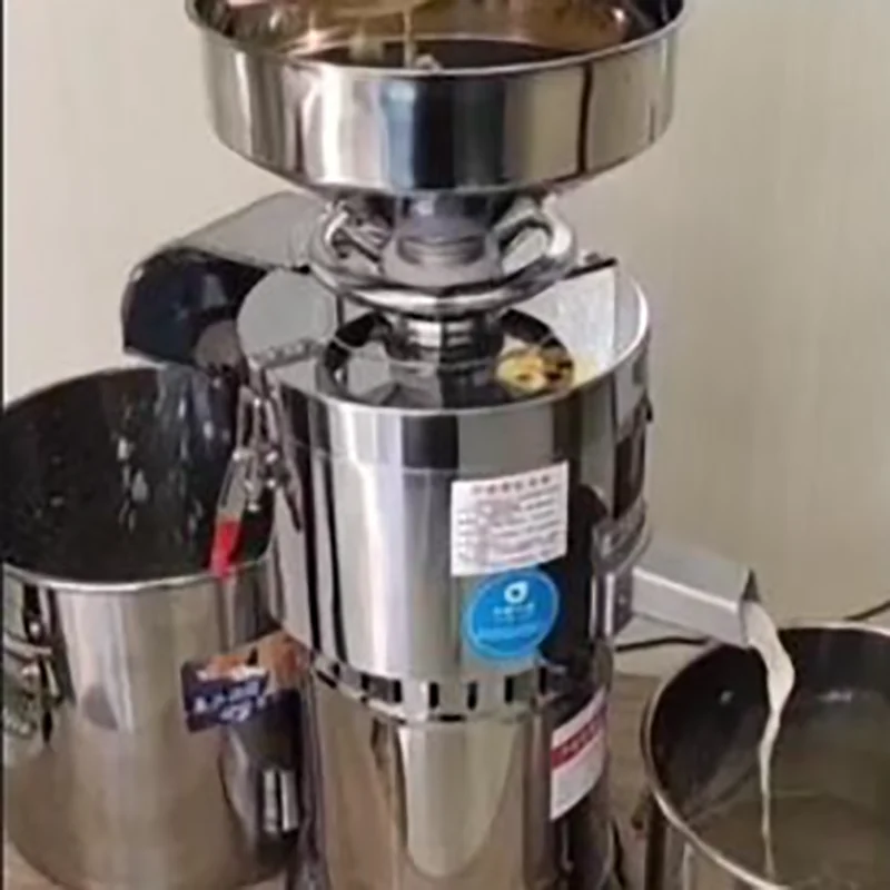 Commercial Soya Milk Machine Stainless Steel Soymilk Maker Electric Slag Slurry Separate Soybean Grinding Machine 220V