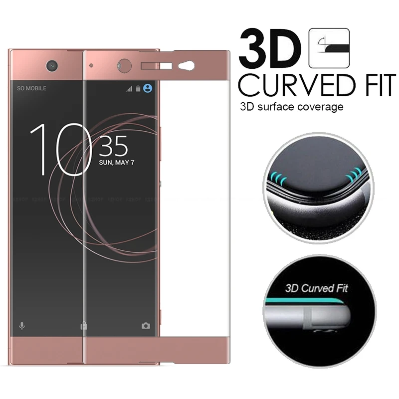 3D Curved Cover Screen Protector For Sony Xperia XZ3 XZ2 XZ1 XZ XZS X Compact XA XA1 XA2 Plus Ultra Premium Tempered Glass