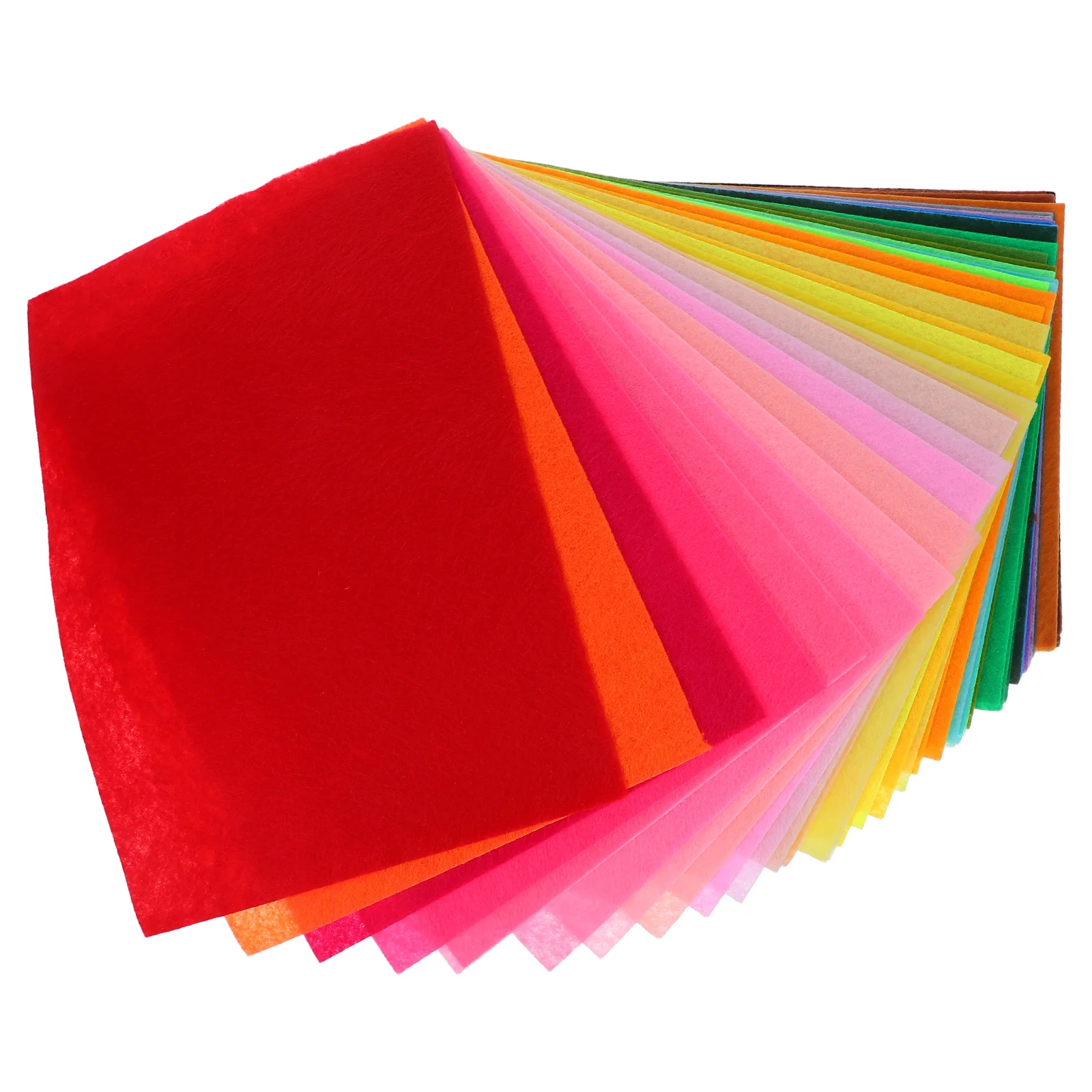 

50Pcs Assorted Color Felt Sheets Non-Woven Fabric for Crafting Coasters Wall Hangings Childrens Creative Projects Felt Craft