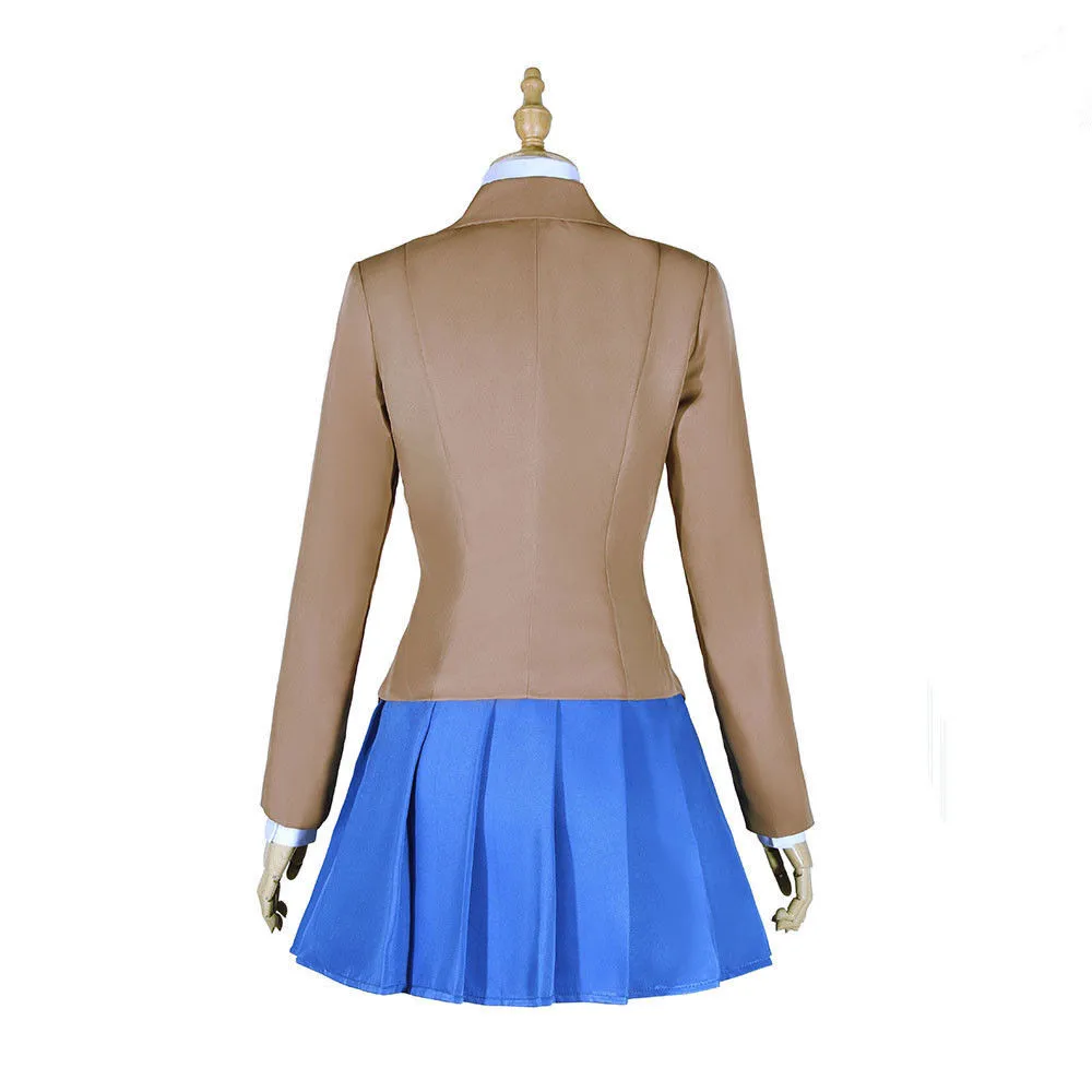 Doki Literature Club Cosplay Trajes, Sayori, Yuri, Natsuki, Monika, Uniforme Escolar, Conjunto Completo, Vestido de Halloween, Novo Jogo, 2021