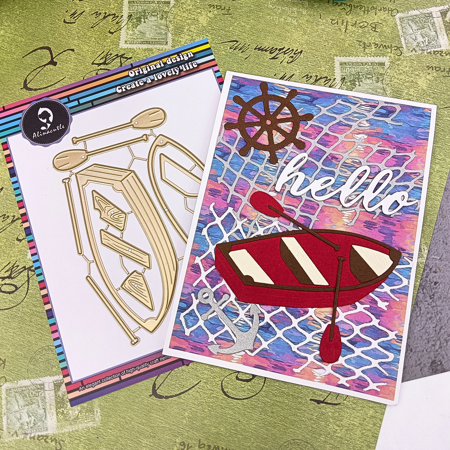 Boot-Metall-Stanzform für Geschenkpapier-Bastelarbeiten, handgemachte Kartenherstellung, DIY-Grußkarten, Scrapbooking und Album, Feiertagsgeschenke