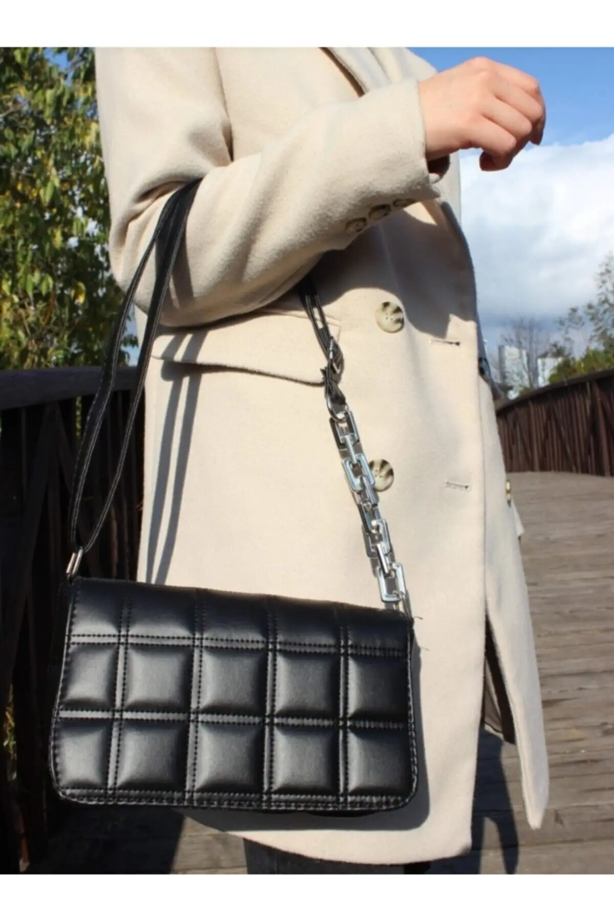 يد مربعة مطرزة و حقيبة كتف أنيقة مفيدة متعددة الوظائف تسليم سريع وآمن موديل 2022