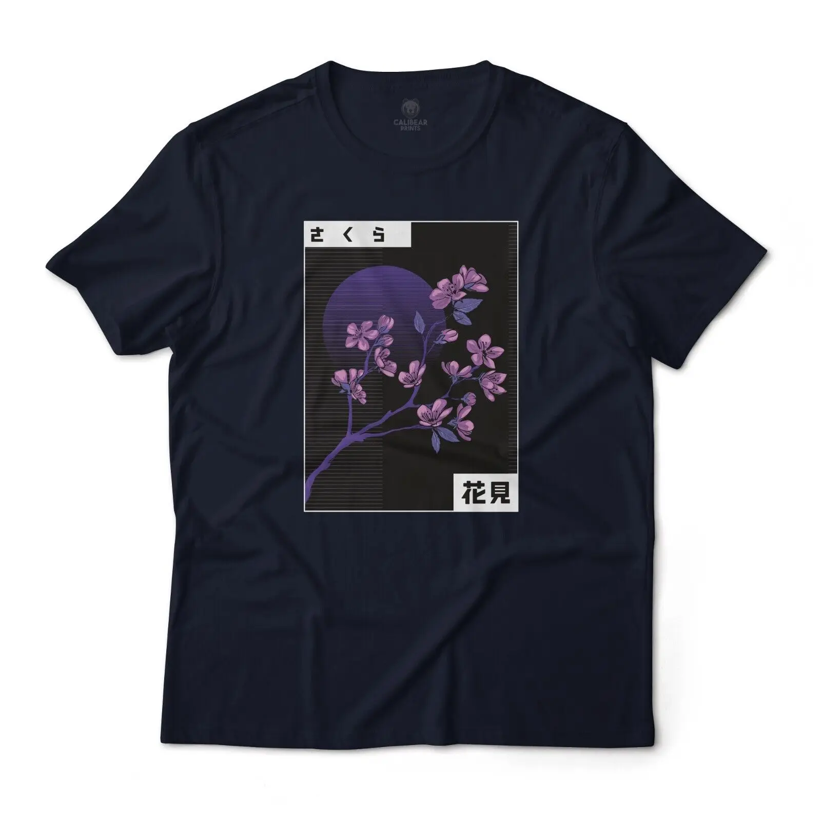 

Cherry Blossom Sakura Vaporwave Art Graphic T-Shirt Unisex Lightweight Cotton