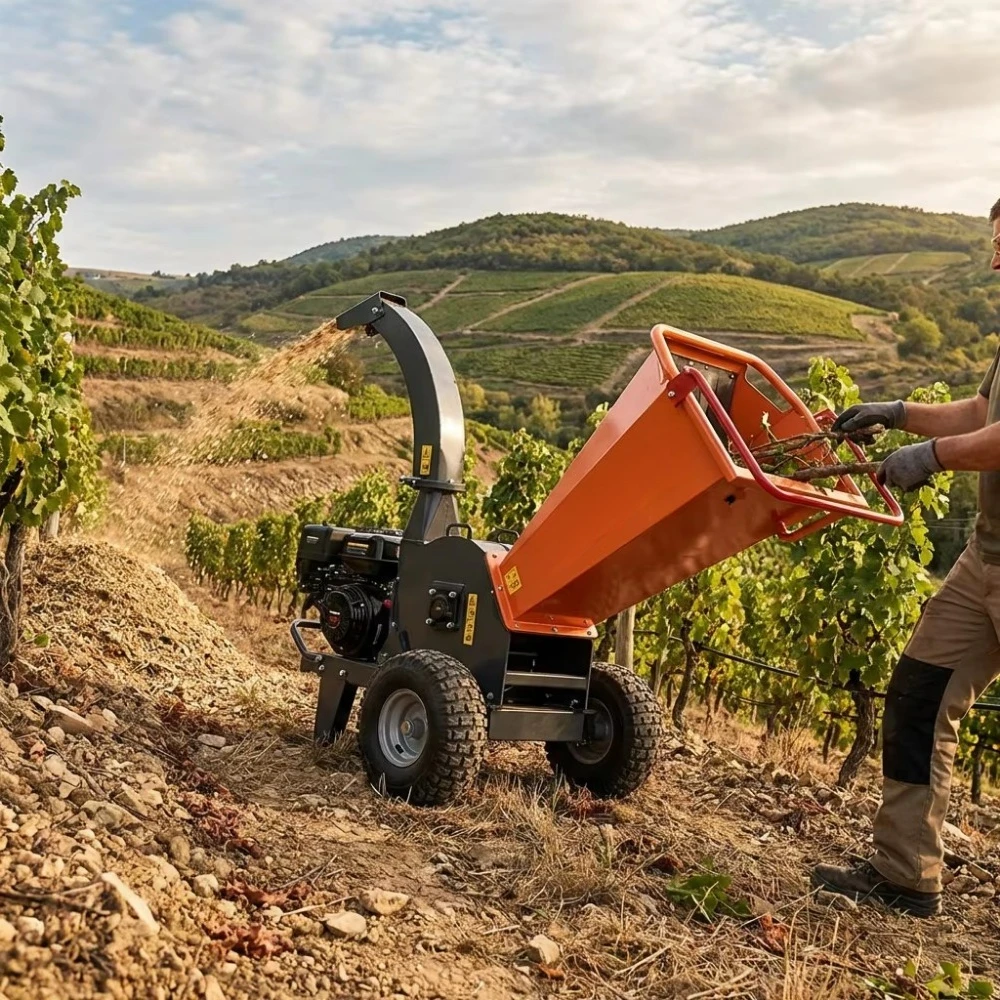 Powered High Capacity Wood Chipper & Garden Shredder Remote Monitoring-ISO Certified 400kg 1-Year Warranty