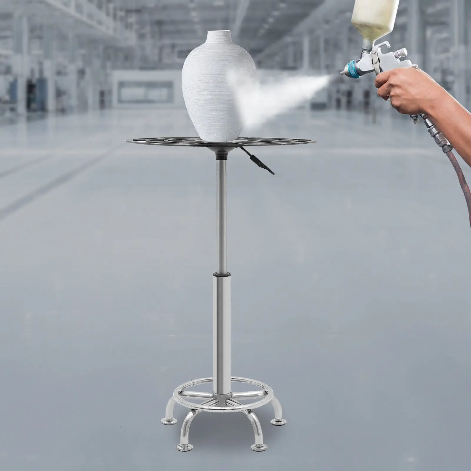 

Spray Rack Paint Rack 360o Rotating Paint Table Stainless Steel Spray Stand