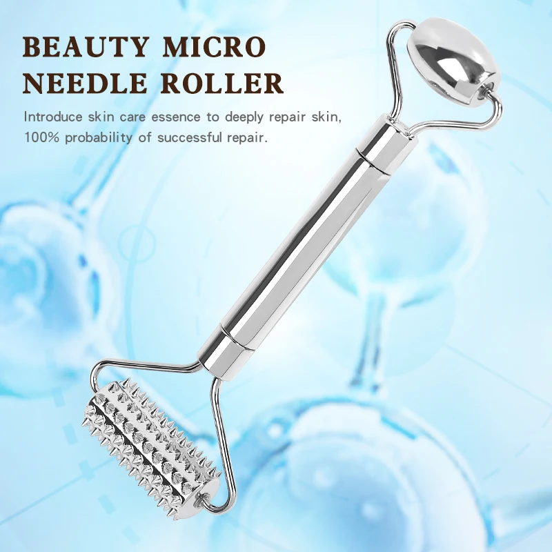 Home beauty salon metal roller needle micro needle roller face lift bracelet massage stick beauty tool