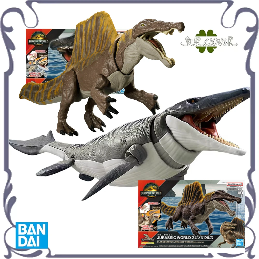

Bandai Original Plannosaurus Series Jurassic World Rebirth Mosasaurus Spinosaurus Titanosaur Assembly model Toys Gifts