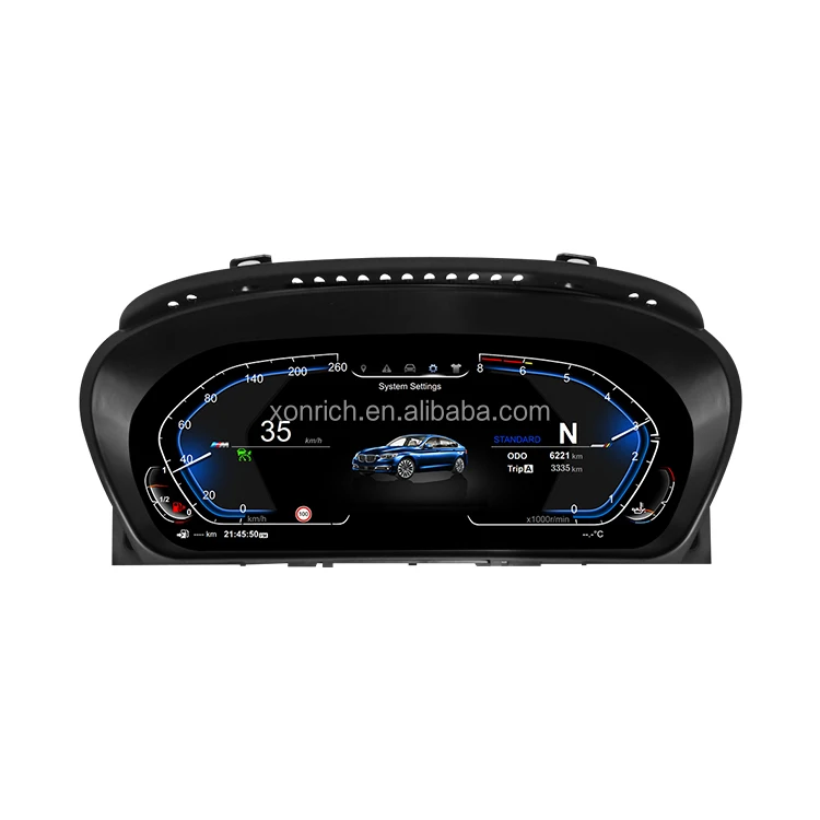 

12.3 ''Digital Dashboard for 5 Series E60 E61 E63 E64 525D 2003-2009 CCC CIC LCD Car Instrument Cluster Panel Cockpit Voor