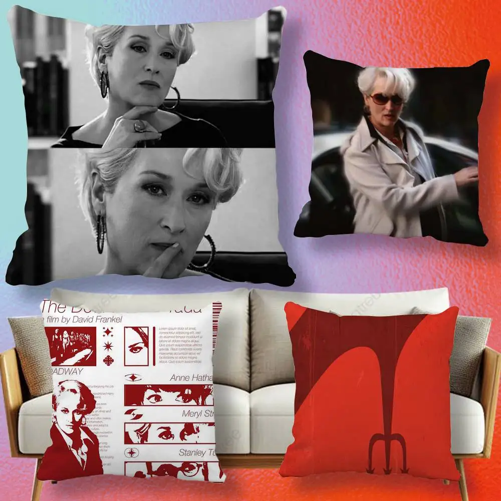 The Devil Wears Prada Double-sided printed pillow cover Solid color minimalist pillowcase, fits all bedroom styles