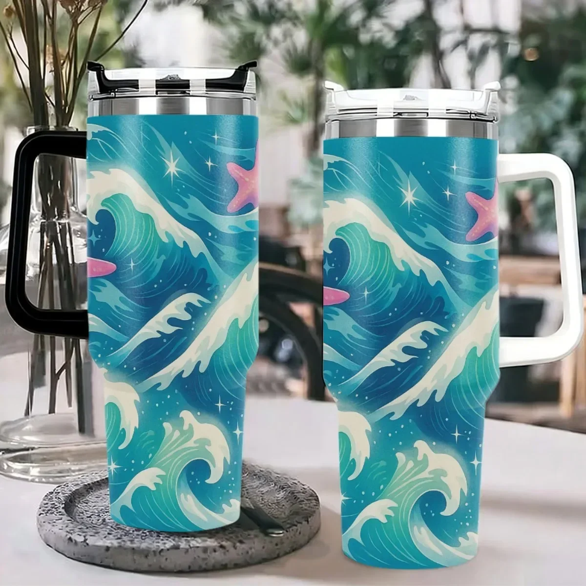 1pc 40oz Stainless Steel 2nd Generation Handle 3rd Generation Locking Cap with Lid and Straw - Vacuum Insulated Bottle Perfect for Car Use and Outdoor Adventures Ideal Gift for Rela
