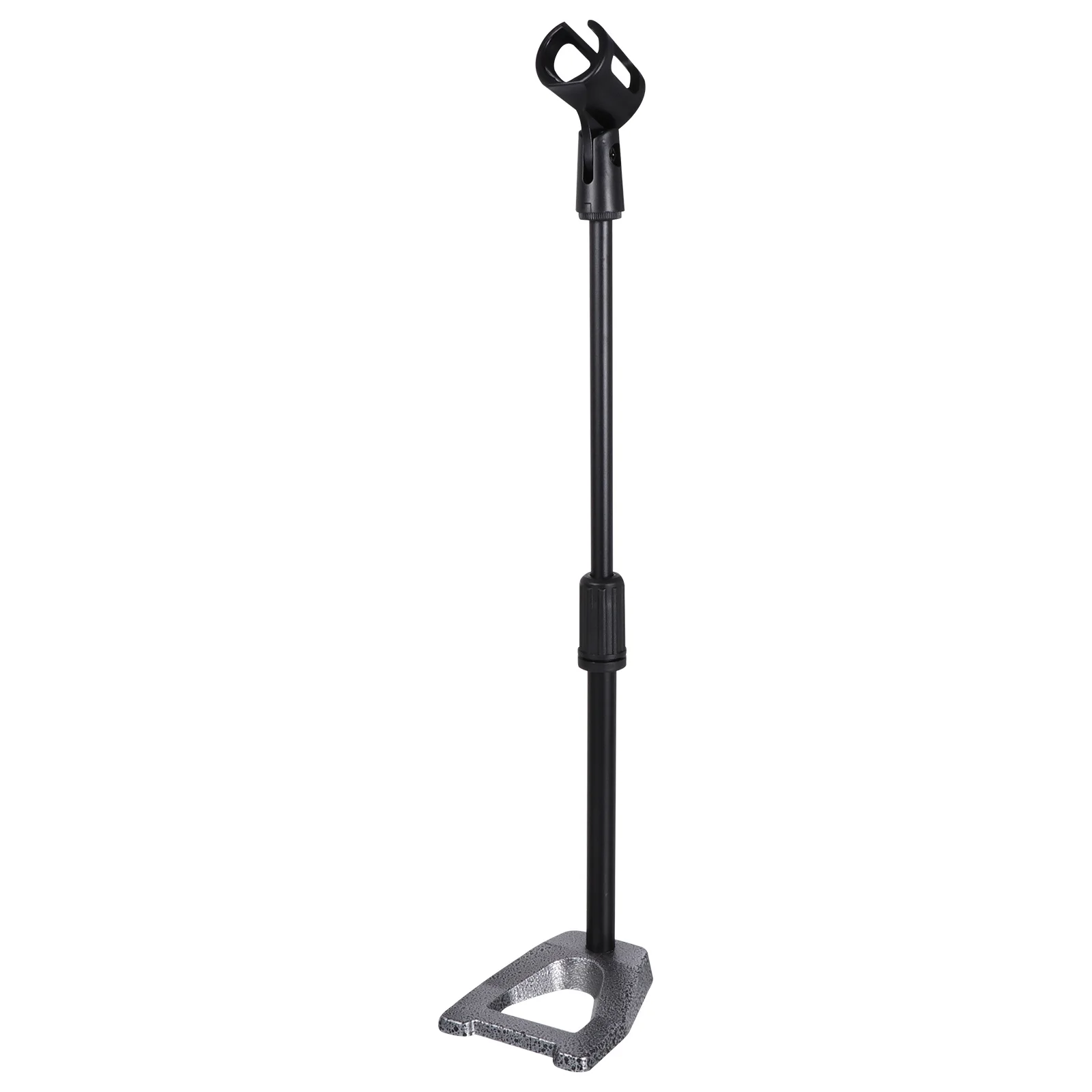 

1Set Desktop Microphone Stand Telescopic Adjustable 32-50Cm Weighted Base Mic Holder Universal Bracket for Studio Radio