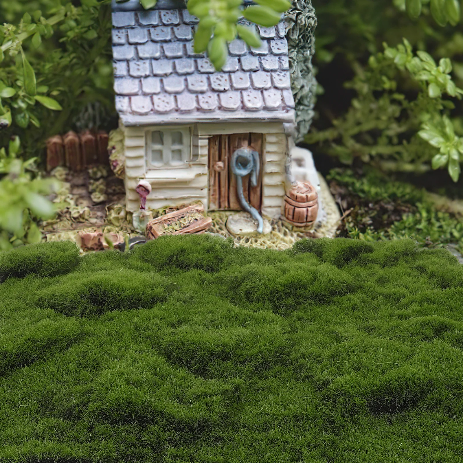 Artificial Moss Mat Fake Grass Rug Realistic Indoor Outdoor Decoration Craft Material Resistant Wear High Temperatures