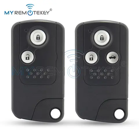 MYREMOTEKEY Smart Car Key Case Fob 2/3 Buttons Uncut Blade for Honda CRV Fit 2009 2010 2011 Remote Shell
