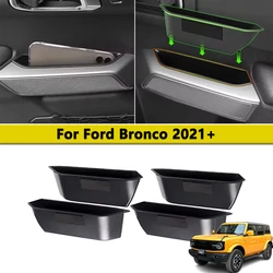 Organizer Tray Front Rear Door Handle Storage Box for Ford Bronco 2/4-door 2021 2022 2023 Car Accessories Stowing Tidying Black