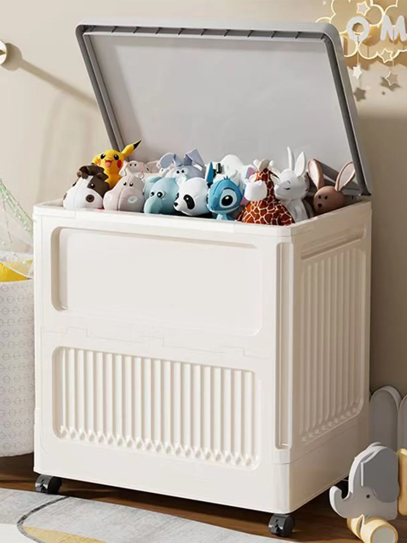

Large Capacity Extra-Large Home Folding Flip Lid Storage Box for Toys Clothes and Bedding