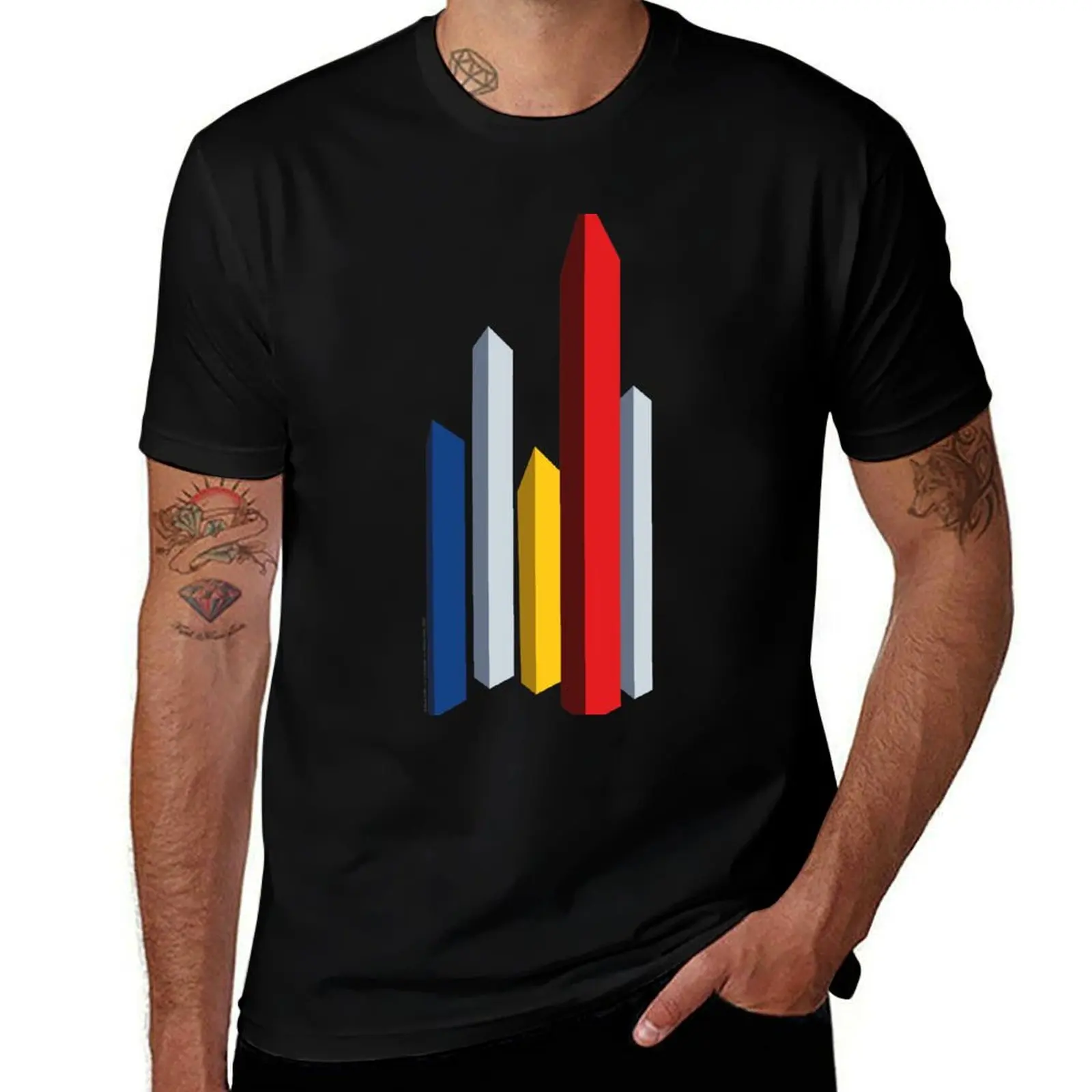 

Torres de Satélite - Arq. Luis Barragan, Arq. Mathias Goeritz (1958) T-Shirt Plus Size Gym Sports T-Shirt