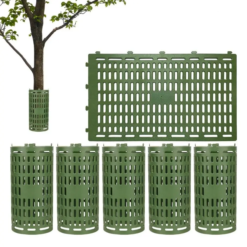 Adjustable Tree Trunk Protector with Buckle Thickened Sapling Tree Cover Breathable Holes PP Plant Protection Sleeve