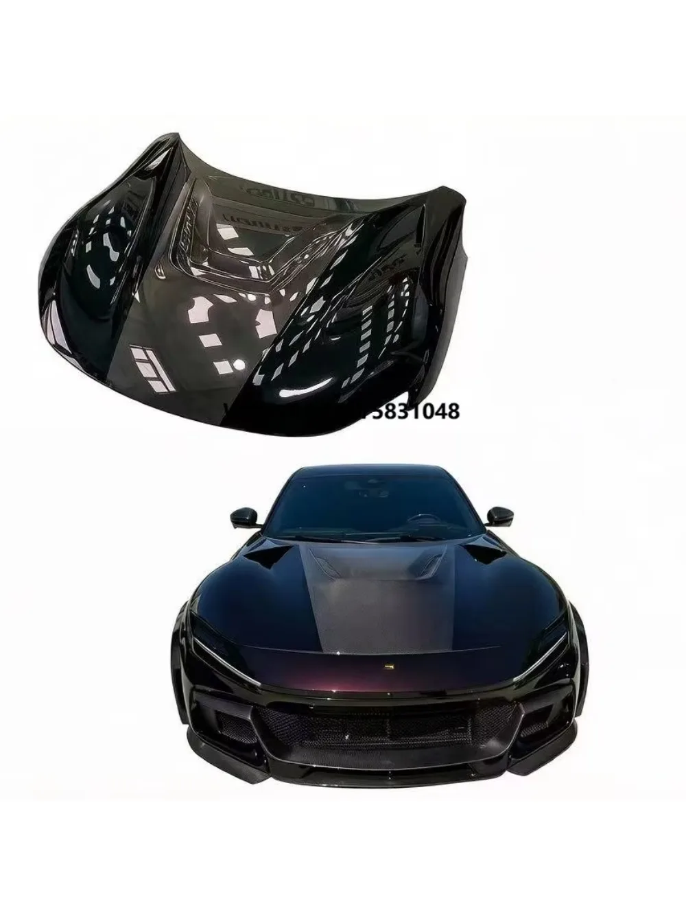 For Purosangue Dry Carbon Fiber Hood Purosangue Novitec Carbon Fiber Hood Engine Hood Purosangue Bumper Accessories