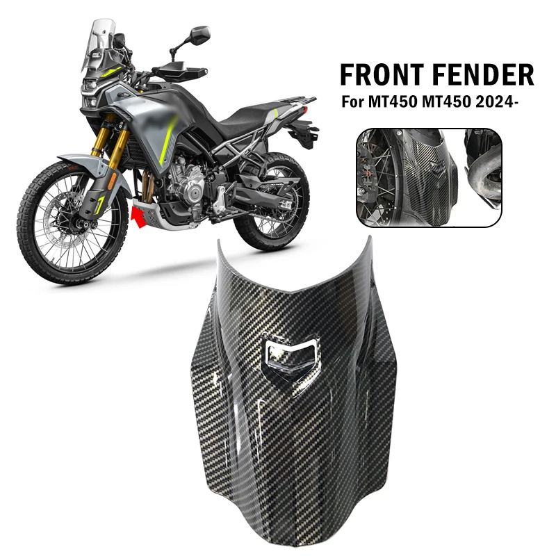 Proteggi parafango anteriore in look carbonio per CFMOTO 450MT MT450 2024-2025: Recensione Pratica e Guida all’Installazione