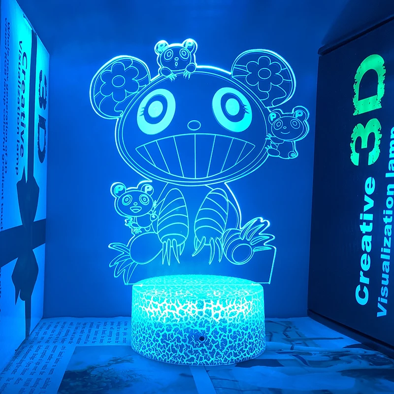 Takashi Murakami Haruki Sunflower 3d Led Lamp For Bedroom Valentine's Day Acrylic Night Lights Gifts For Girlfriend Wife