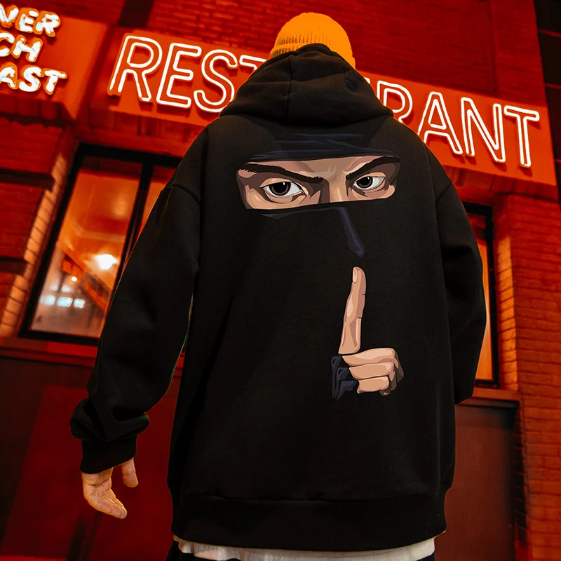 

Новая мужская толстовка с капюшоном в американском ретро-стиле, модная, в стиле хип-хоп, простая, уличная, осенне-зимняя, теплая, свободного кроя, 2026 года