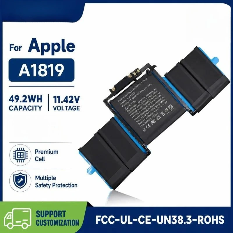 New Laptop Battery A1819 for Apple for MacBook Pro 13 inch A1706 2016 2017 Model Replacement Internal Battery