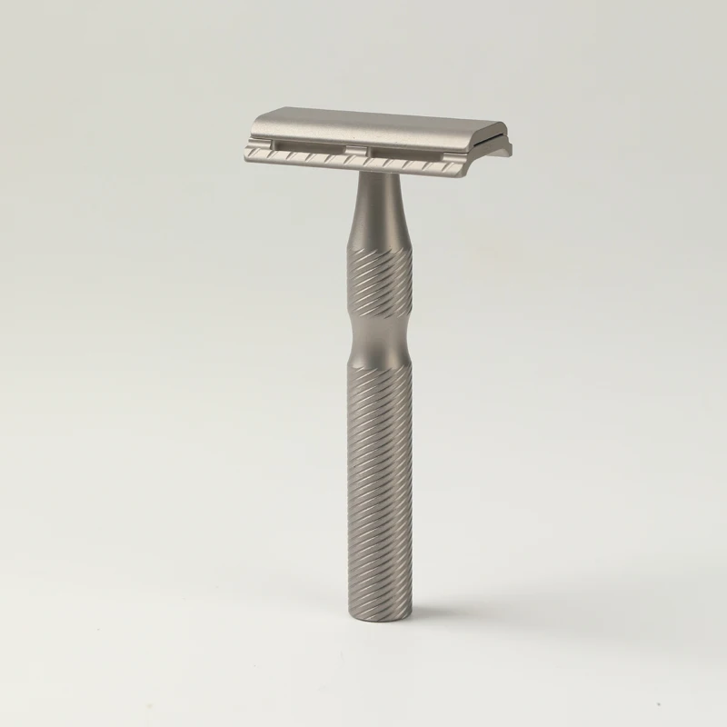 YAQI Ghost Titanium Safety Razor 1.10mm Lightweight for Men's Shaving Comfortable Grip And Balanced Feel