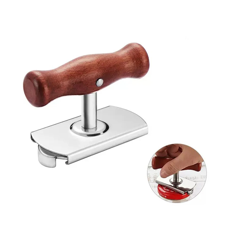 

Регулируемая легкая открывалка для банок, ручная нержавеющая сталь, легкая банка, деревянная ручка, завинчивающая открывалка для крышек, гаджет, кухонный инструмент