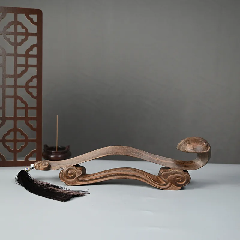 Vietnamese Agarwood Carving Ruyi Ornament Home Decor Opening Housewarming Gift Everything Goes Well Solid Wood Craft