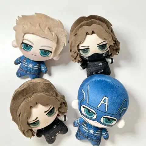 10cm Bucky Barnes Super Star White Wolf Cotton Doll For Fans Collection Birthday Gifts Send Friend Key Chain Toys for Kids Xmas
