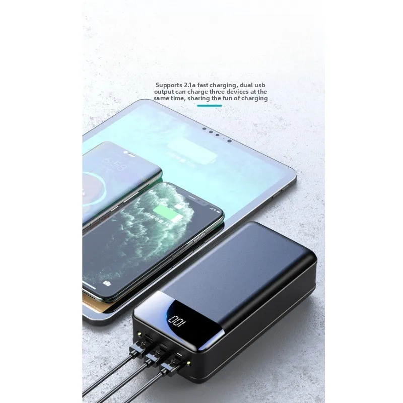 In Stock Fast Charging Power Bank 50000mah PowerBanks Battery Digital Display for Iphone Samsung Huawei Xiaomi Fast Charging