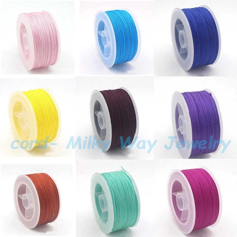 1mm 1.3mm 1.8mm 2mm filo di Nylon filo poliammide nodo cinese braccialetto di corda di macramè corda intrecciata nappe fai da te filo di perline