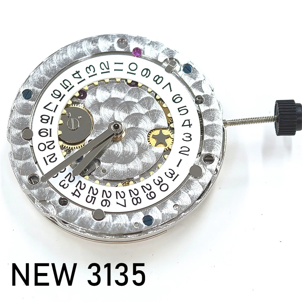 Top Clean Version VS-3135 Mechanical Movement Modification Replace Mechanism 3135 Blue Spring with Series Number Engraved Sub