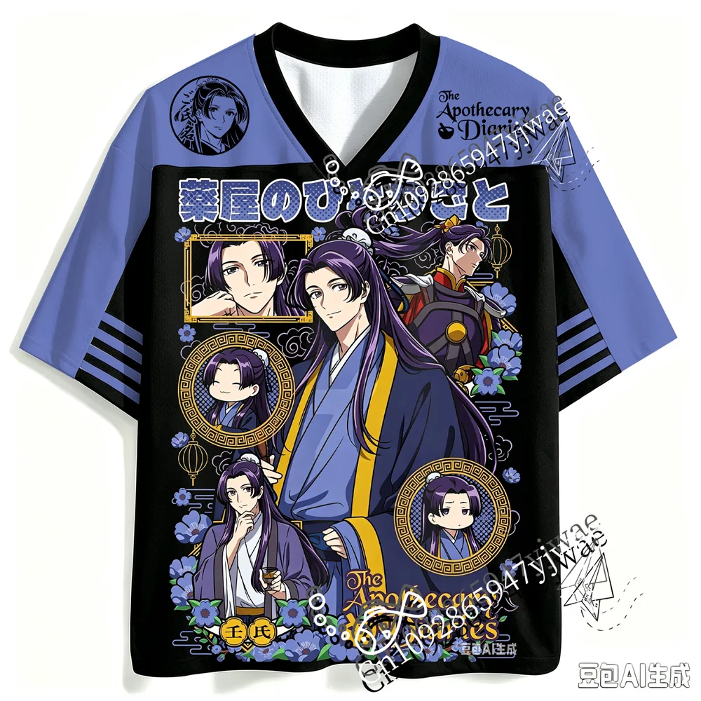Kusuriya No Hitorigoto Maomao&Jinshi 3d Graphic Printed Jersey Anime Fan T-Shirt Fashionable Streetwear Summer Men Women T-Shirt