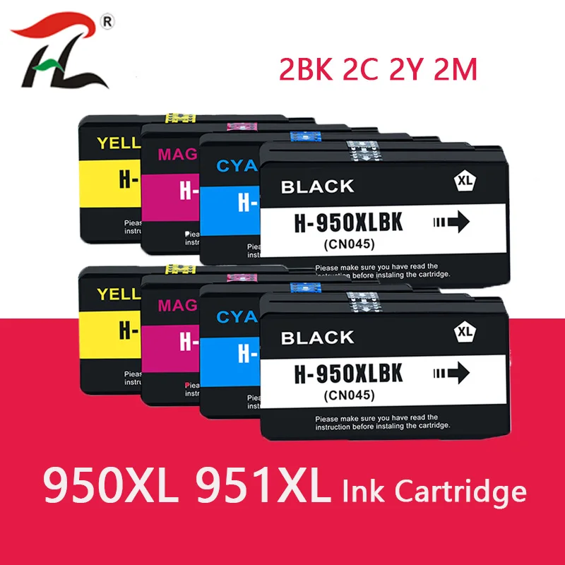 Cartucho de tinta para impresora HP 950XL, recambio de tinta Compatible con HP950, 950, 951, Officejet Pro, 8600, 8610, 8615, 8620, 8630, 8625, 8660, 8680