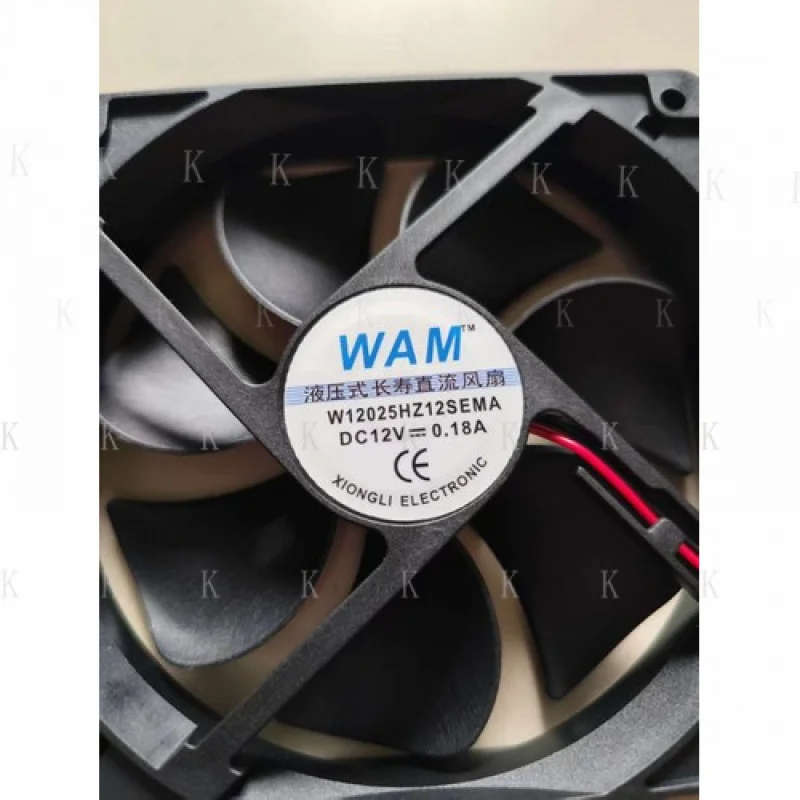 

C 1 PCS FOR WAM Fan W12025HZ12SEMA DC 12V 0.18A 12025 12CM 2 Pin cooling fan