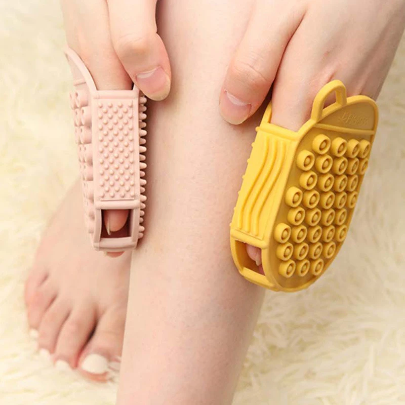 PVC Bath Body Brush Exfoliating Multifunctional Back Scrubber With Raised Particles For Men Women Massage Bath Comb
