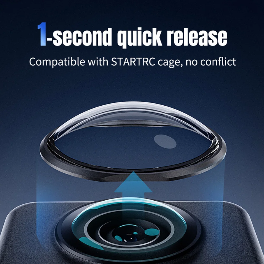 Startrrc protetor de lente capa para dji osmo 360 panorâmica lente da câmera guardas anti-risco protetor de lente tampa acessórios da câmera