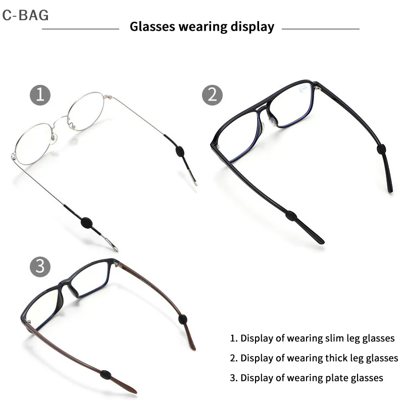 10 أزواج المضادة للانزلاق سيليكون قبضة الأذن نظارات النظارات الساق الأذن هوك سدادة قوس السحابة اكسسوارات معبد تلميح حامل