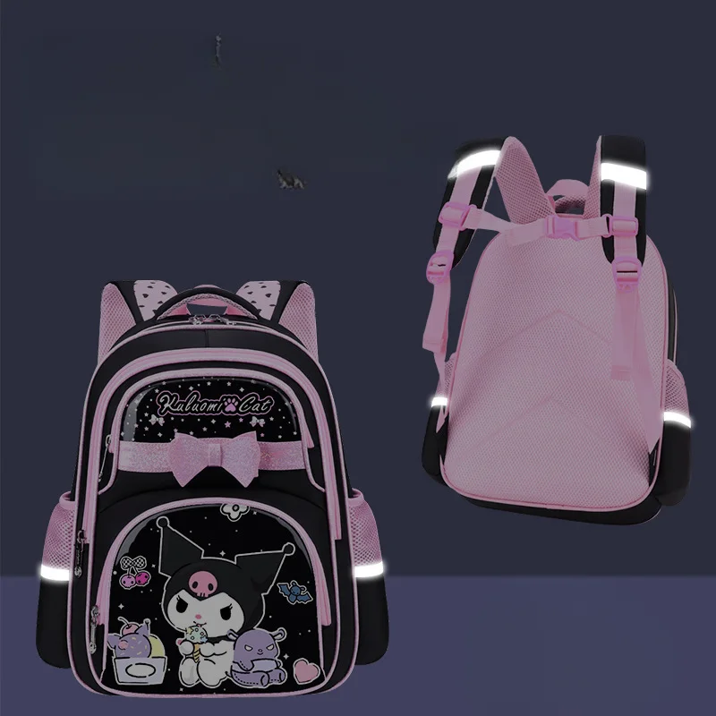 New cartoon Kuromi Kids Backpack Mini Schoolbag Girls and Boys Cute Shoulder Bag