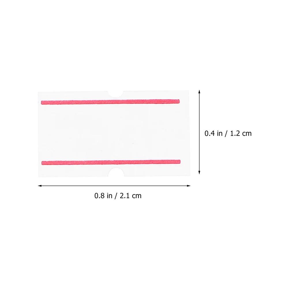 20 لفة من ملصقات الأسعار ذات التصاق قوي وطباعة شفافة للمحلات التجارية والمستودعات وملصقات الأسعار وعلامات البيع وعلامات المتجر