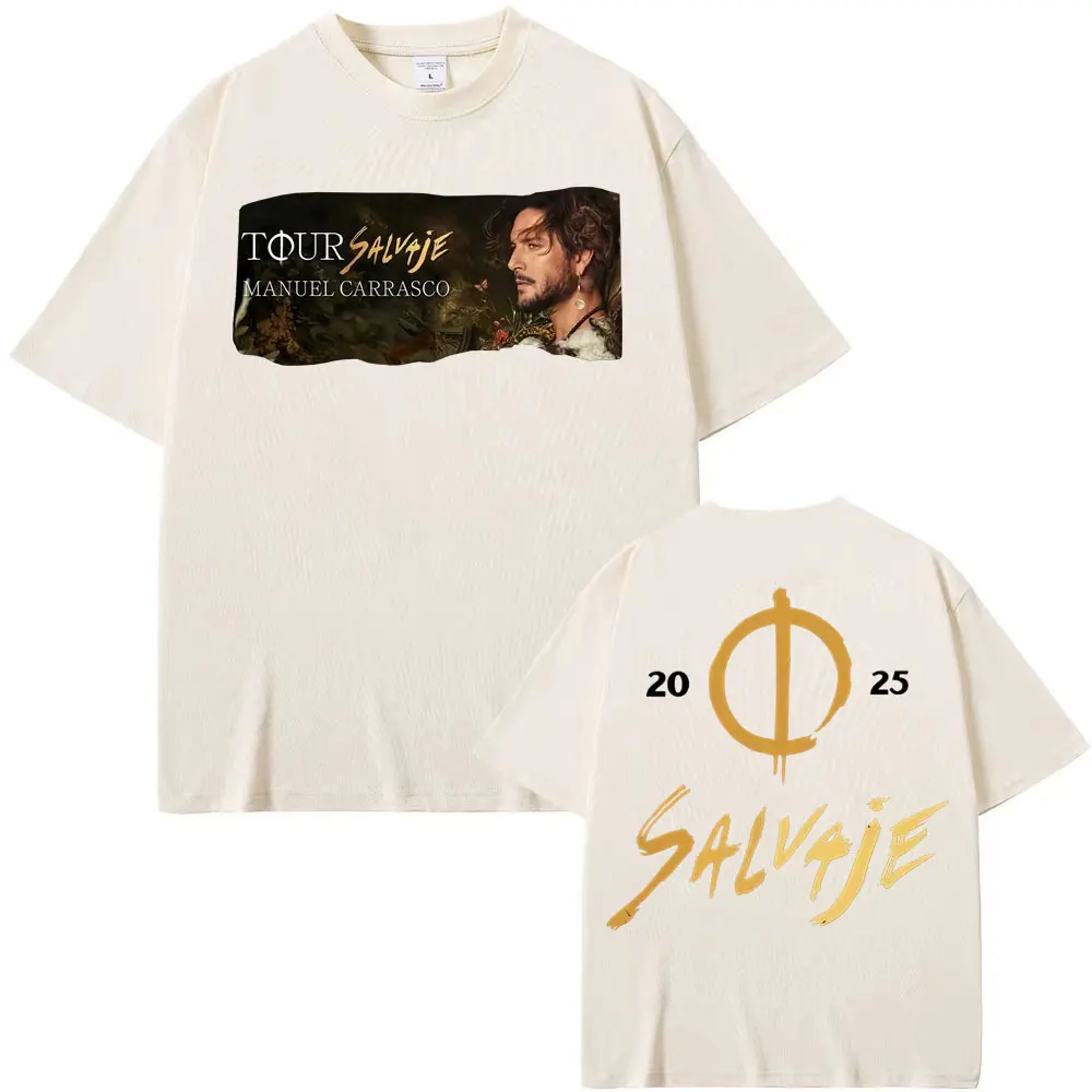 ألبوم مانويل كاراسكو سالفاجي 2025 تي شيرت جرافيك للرجال والنساء تي شيرت كلاسيكي على الطراز القوطي تي شيرت قطن 100% تي شيرت كبير الحجم غير رسمي #6