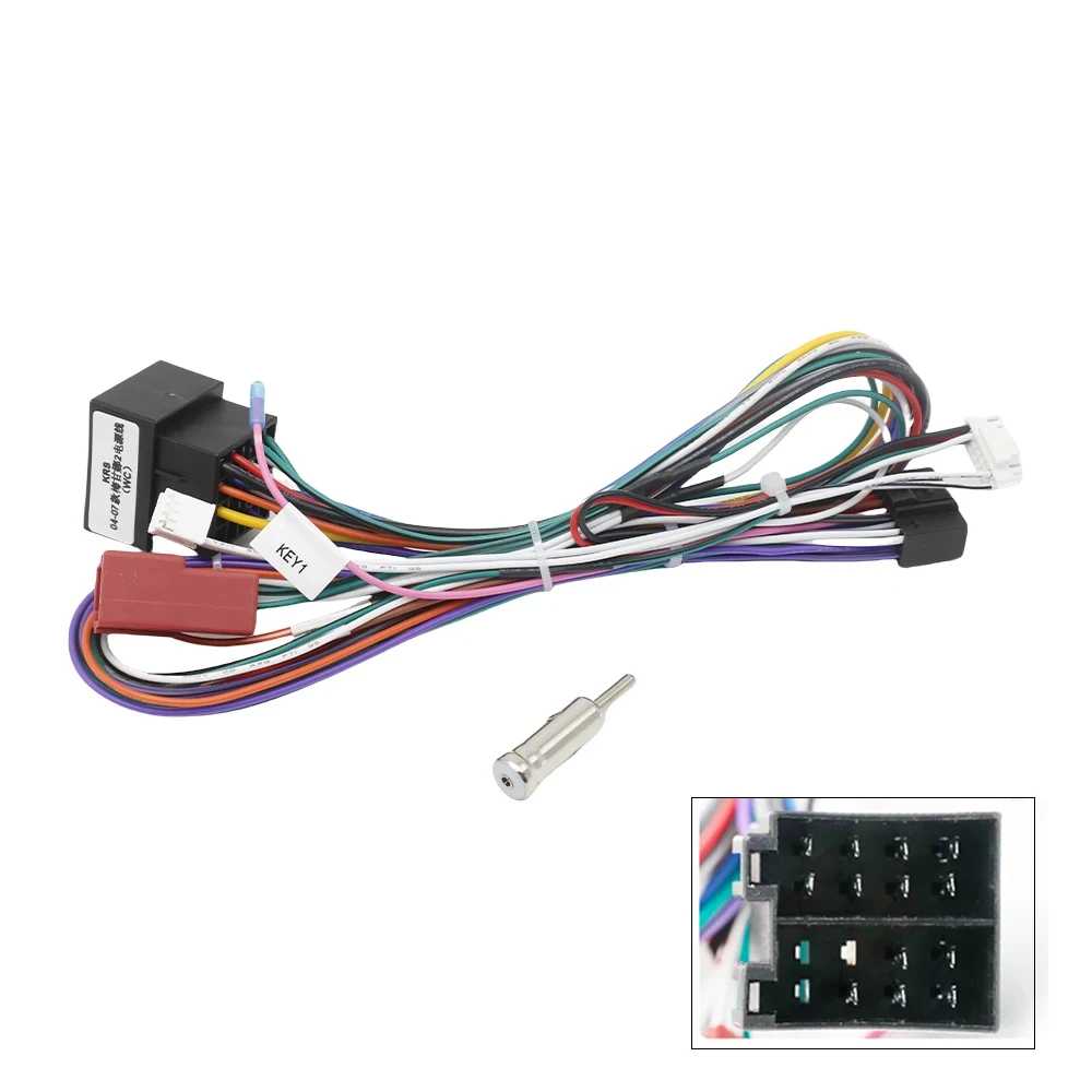 CAN Bus Decoder for Renault Megane 2 Clio 3 Trafic Mk2 Kangoo 16 Pin to ISO Radio Harness Adapter Car Android Wiring Cable