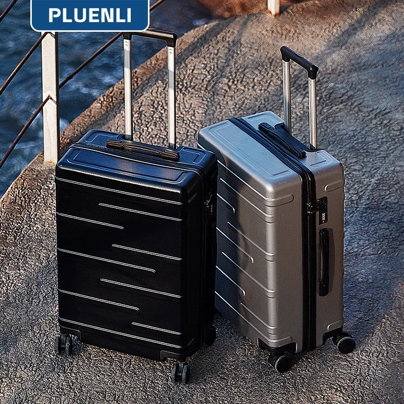 Pluenli กระเป๋าเดินทางล้อลาก, กระเป๋าถือเดินทางกระเป๋าเดินทางธุรกิจแบบใช้รหัสผ่านแบบสากลสำหรับเป็นของขวัญ