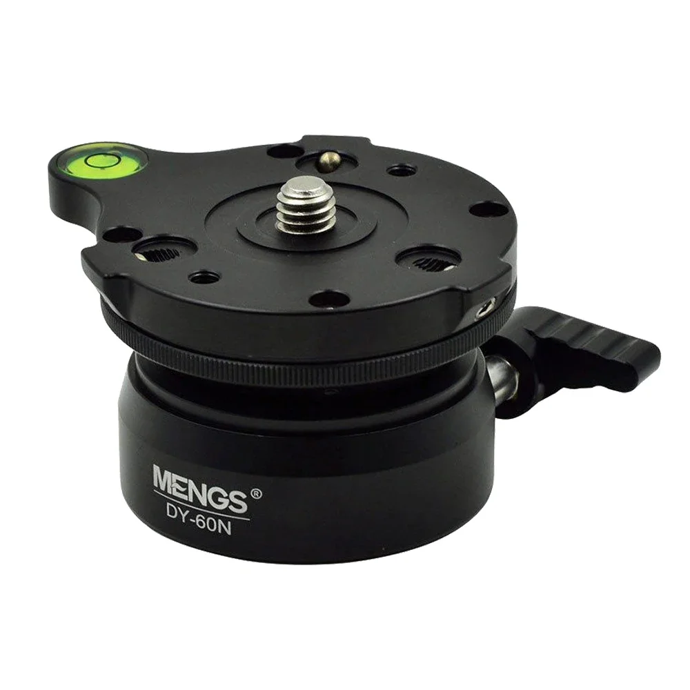 

Aluminum CNC Tripod Head Leveling Base Leveler Adjustable 15 Degree w/Bubble Level for Canon Nikon Sony DSLR Camera