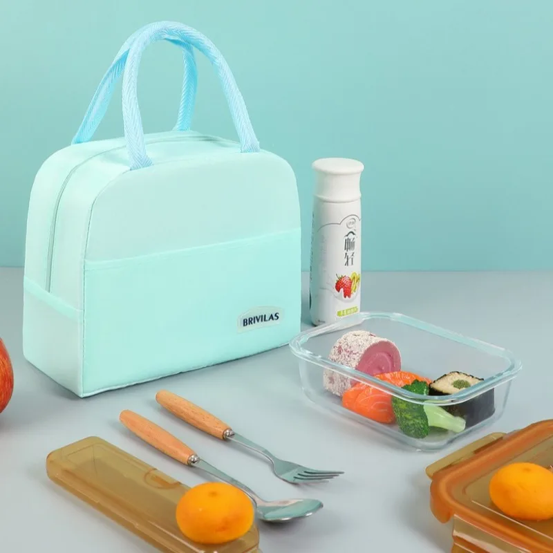 1pc Handheld Insulated Lunch Bag Oxford Fabric Picnic Tote Portable Daily Commute Food Bag for Office Lunches Outdoor Picnic Use