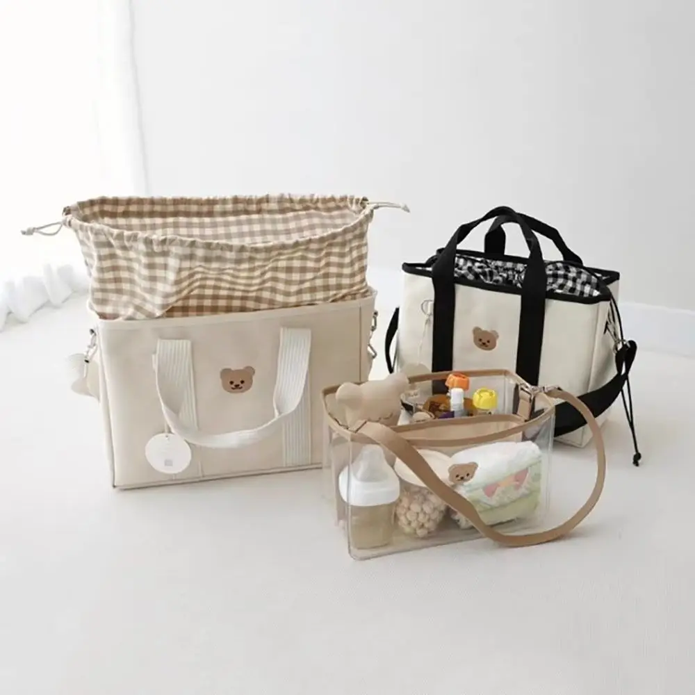 New Canvas Baby Diaper Bag High-capacity Heat Preservation Baby Stuff Nappy Bags Multifunctional Mommy Maternity Packs